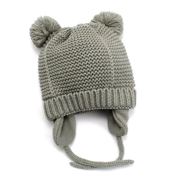 Winter Baby Girls Beanie Infant Toddler Warm Hat for Boys Knitted Baby Beanies - Picture 2 of 2